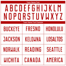 Load image into Gallery viewer, Custom White Red Sublimation Soccer Uniform Jersey