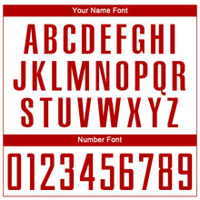 Load image into Gallery viewer, Custom White Red Sublimation Soccer Uniform Jersey