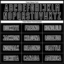 Load image into Gallery viewer, Custom Black White Sublimation Soccer Uniform Jersey