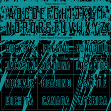 Load image into Gallery viewer, Custom Black Teal Sublimation Soccer Uniform Jersey