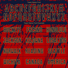 Load image into Gallery viewer, Custom Red Navy-Old Gold Sublimation Soccer Uniform Jersey