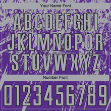 Load image into Gallery viewer, Custom Purple Gray-Black Sublimation Soccer Uniform Jersey