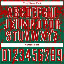 Load image into Gallery viewer, Custom Kelly Green Red-White Sublimation Soccer Uniform Jersey