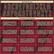 Load image into Gallery viewer, Custom Crimson Black-Cream Sublimation Soccer Uniform Jersey