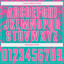 Load image into Gallery viewer, Custom Aqua Pink-White Sublimation Soccer Uniform Jersey