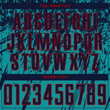 Load image into Gallery viewer, Custom Teal Navy-Red Sublimation Soccer Uniform Jersey