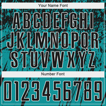 Load image into Gallery viewer, Custom Teal Black-White Sublimation Soccer Uniform Jersey