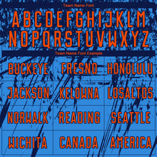 Load image into Gallery viewer, Custom Powder Blue Orange-Navy Sublimation Soccer Uniform Jersey