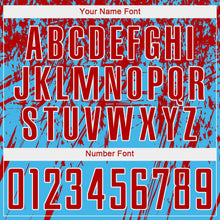 Load image into Gallery viewer, Custom Sky Blue Red-White Sublimation Soccer Uniform Jersey