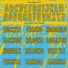 Load image into Gallery viewer, Custom Sky Blue Yellow-Black Sublimation Soccer Uniform Jersey