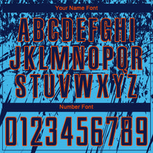 Load image into Gallery viewer, Custom Sky Blue Navy-Orange Sublimation Soccer Uniform Jersey