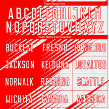 Load image into Gallery viewer, Custom Red White Sublimation Soccer Uniform Jersey