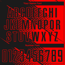 Load image into Gallery viewer, Custom Red Black Sublimation Soccer Uniform Jersey