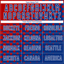 Load image into Gallery viewer, Custom Red Royal-White Sublimation Soccer Uniform Jersey