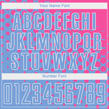 Load image into Gallery viewer, Custom Light Blue Pink-White Sublimation Soccer Uniform Jersey