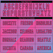 Load image into Gallery viewer, Custom Light Blue Pink-Black Sublimation Soccer Uniform Jersey