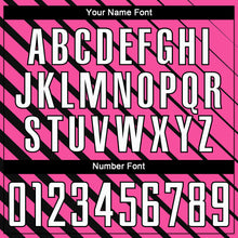 Load image into Gallery viewer, Custom Pink White-Black Sublimation Soccer Uniform Jersey