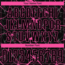 Load image into Gallery viewer, Custom Black Pink Sublimation Soccer Uniform Jersey