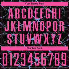 Load image into Gallery viewer, Custom Black Pink-Light Blue Sublimation Soccer Uniform Jersey