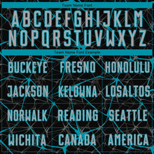 Load image into Gallery viewer, Custom Black Gray-Teal Sublimation Soccer Uniform Jersey