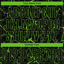 Load image into Gallery viewer, Custom Black Aurora Green Sublimation Soccer Uniform Jersey