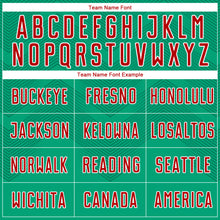 Load image into Gallery viewer, Custom Kelly Green Red-White Sublimation Mexico Soccer Uniform Jersey