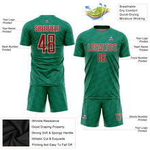 Load image into Gallery viewer, Custom Kelly Green Red-White Sublimation Mexico Soccer Uniform Jersey