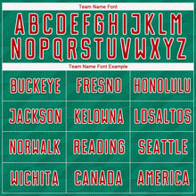 Load image into Gallery viewer, Custom Kelly Green Red-White Sublimation Mexico Soccer Uniform Jersey