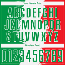 Load image into Gallery viewer, Custom Grass Green Red-White Sublimation Mexico Soccer Uniform Jersey