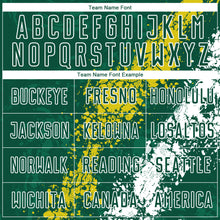 Load image into Gallery viewer, Custom Green Yellow-White Sublimation Soccer Uniform Jersey