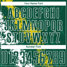 Load image into Gallery viewer, Custom Green Yellow-White Sublimation Soccer Uniform Jersey