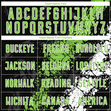 Load image into Gallery viewer, Custom Black Neon Green-White Sublimation Soccer Uniform Jersey