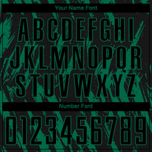 Load image into Gallery viewer, Custom Kelly Green Black Sublimation Soccer Uniform Jersey