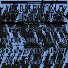 Load image into Gallery viewer, Custom Light Blue Black Sublimation Soccer Uniform Jersey