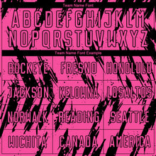 Load image into Gallery viewer, Custom Pink Black Sublimation Soccer Uniform Jersey