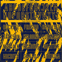 Load image into Gallery viewer, Custom Gold Navy Sublimation Soccer Uniform Jersey