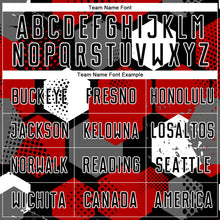 Load image into Gallery viewer, Custom Red Black-White Sublimation Soccer Uniform Jersey