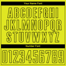 Load image into Gallery viewer, Custom Neon Yellow Black-White Sublimation Soccer Uniform Jersey