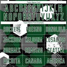 Load image into Gallery viewer, Custom Green Black-White Sublimation Soccer Uniform Jersey