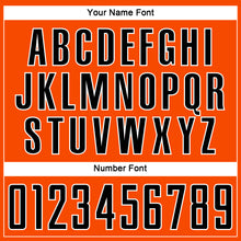 Load image into Gallery viewer, Custom Orange Black-White Sublimation Soccer Uniform Jersey