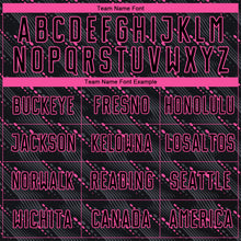 Load image into Gallery viewer, Custom Black Pink Sublimation Soccer Uniform Jersey