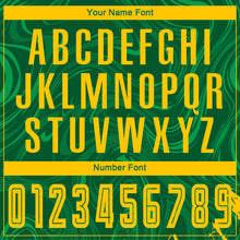 Load image into Gallery viewer, Custom Kelly Green Gold Sublimation Soccer Uniform Jersey