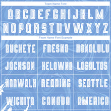 Load image into Gallery viewer, Custom Light Blue White Sublimation Soccer Uniform Jersey