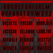 Load image into Gallery viewer, Custom Red Black Sublimation Soccer Uniform Jersey