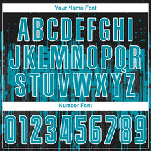 Load image into Gallery viewer, Custom Teal Black-White Sublimation Soccer Uniform Jersey