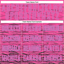 Load image into Gallery viewer, Custom Pink Black-Light Blue Sublimation Soccer Uniform Jersey