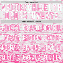 Load image into Gallery viewer, Custom Pink White Sublimation Soccer Uniform Jersey