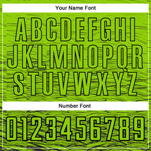 Load image into Gallery viewer, Custom Neon Green Black Sublimation Soccer Uniform Jersey