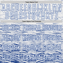 Load image into Gallery viewer, Custom Royal White Sublimation Soccer Uniform Jersey