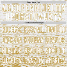 Load image into Gallery viewer, Custom Old Gold White Sublimation Soccer Uniform Jersey